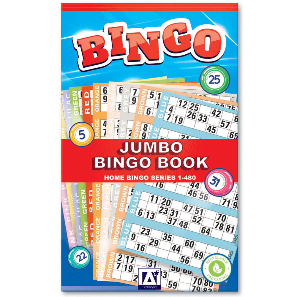 20pk Bingo Tickets Books 1-480 - Tiger Feet Ireland