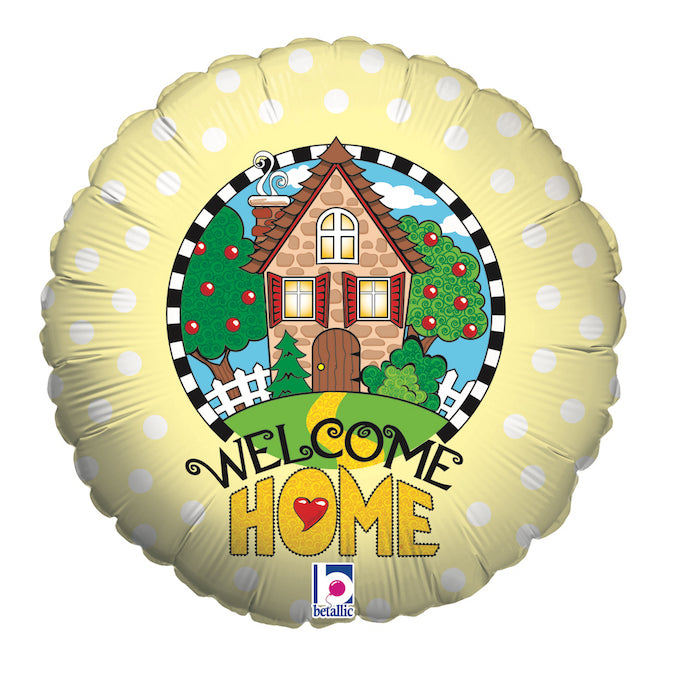 Foil Balloon 18" Round Welcome Home - Tiger Feet Ireland