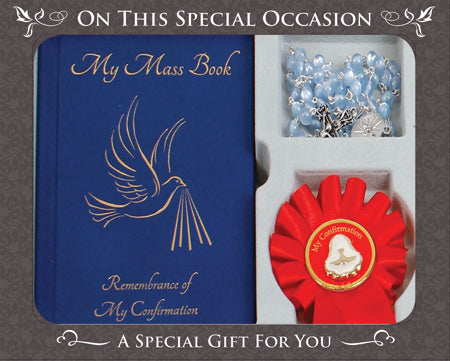 Confirmation Gift Set Book/Rosary/Rosette - Tiger Feet Ireland
