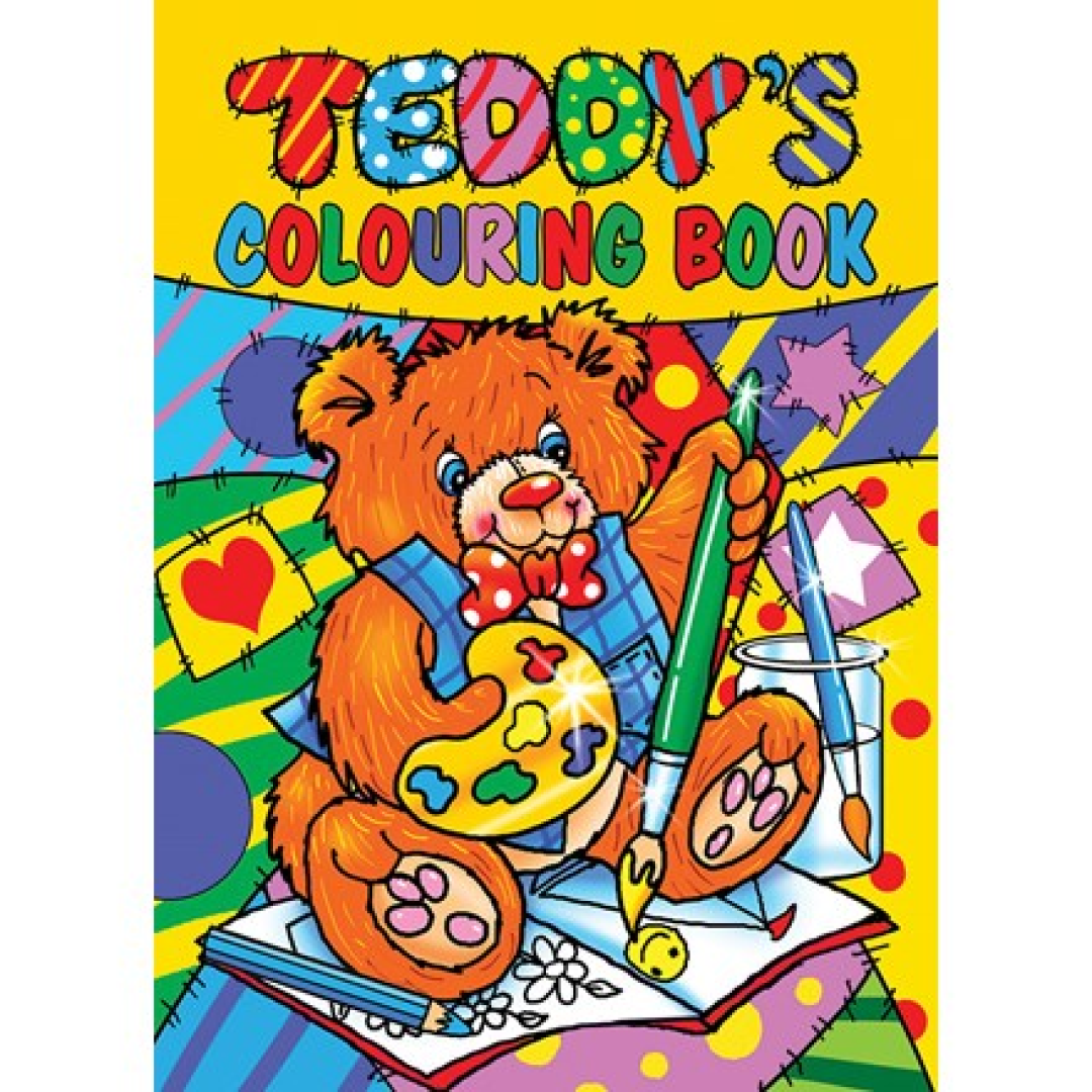 12pk Teddy Colouring Book 4asstd - Tiger Feet Ireland
