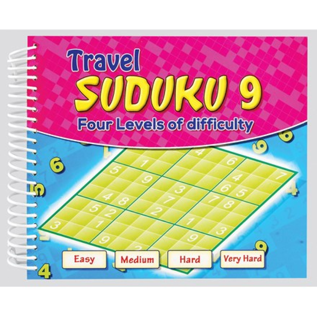 12pk Travel Sudoku Book 4asstd - Tiger Feet Ireland