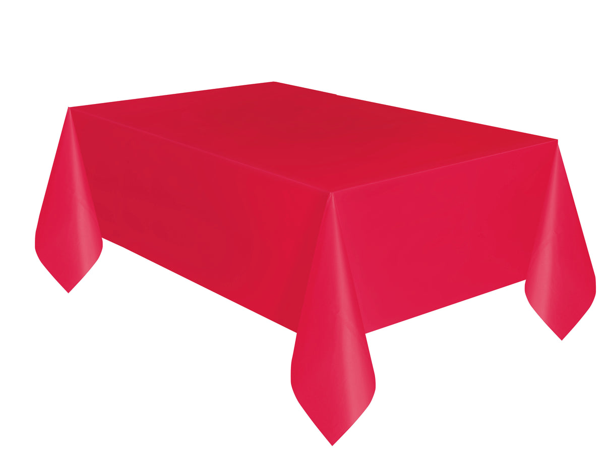 Plastic Tablecover 54" x 108" Red - Tiger Feet Ireland