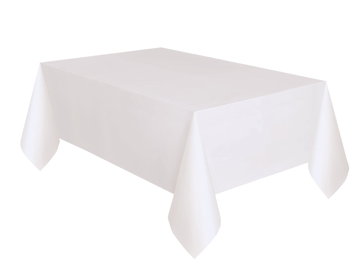 Plastic Tablecover 54x108" White - Tiger Feet Ireland