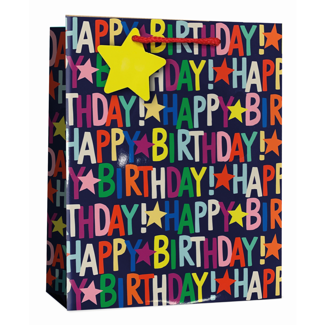 6pk Giftbags Medium Birthday - Tiger Feet Ireland
