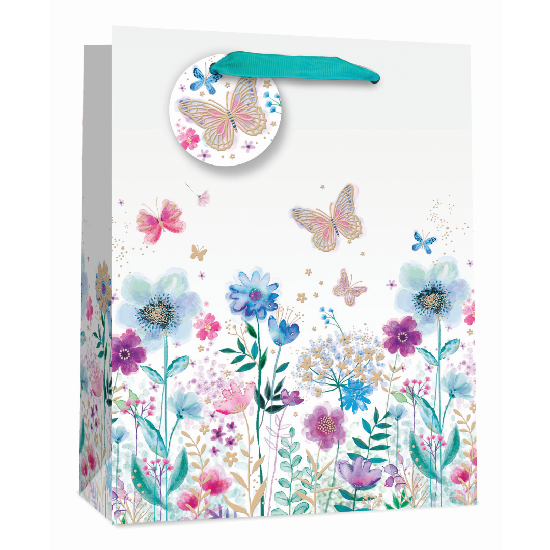 6pk Giftbags Medium Floral Gloss - Tiger Feet Ireland