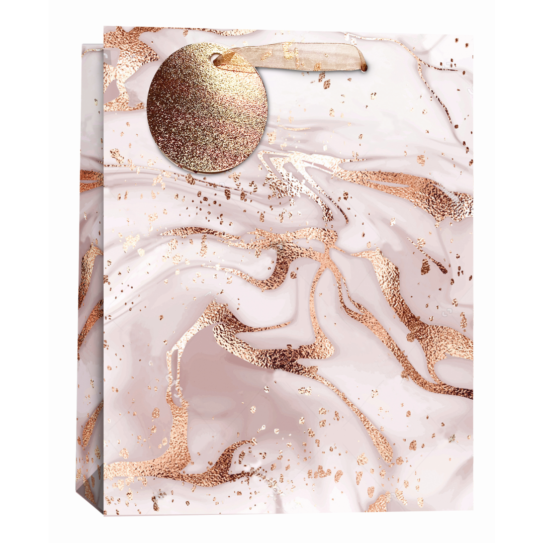 6pk Giftbags Medium Marble Abstract - Tiger Feet Ireland