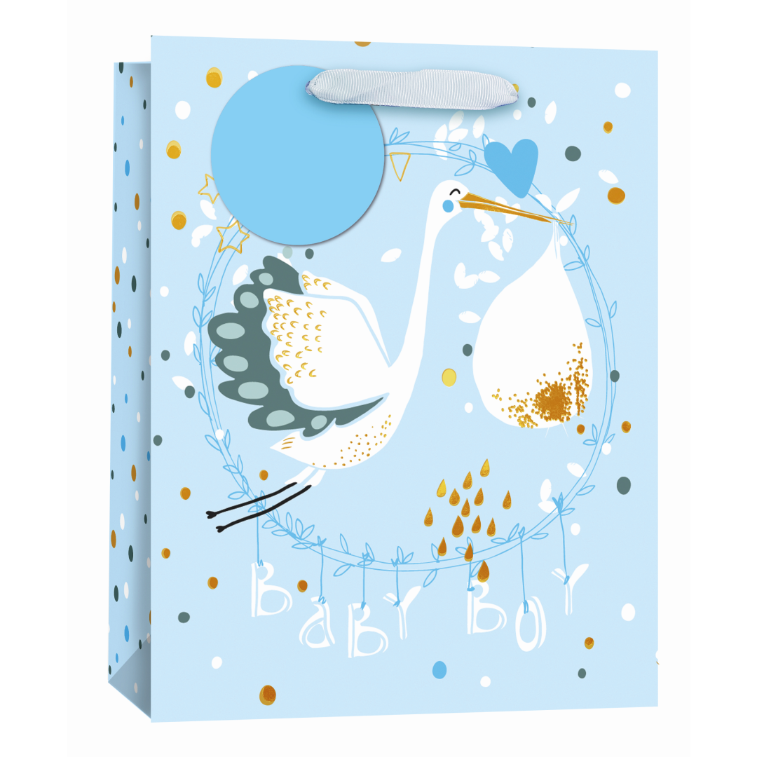 6pk Giftbags Large Baby Boy - Tiger Feet Ireland