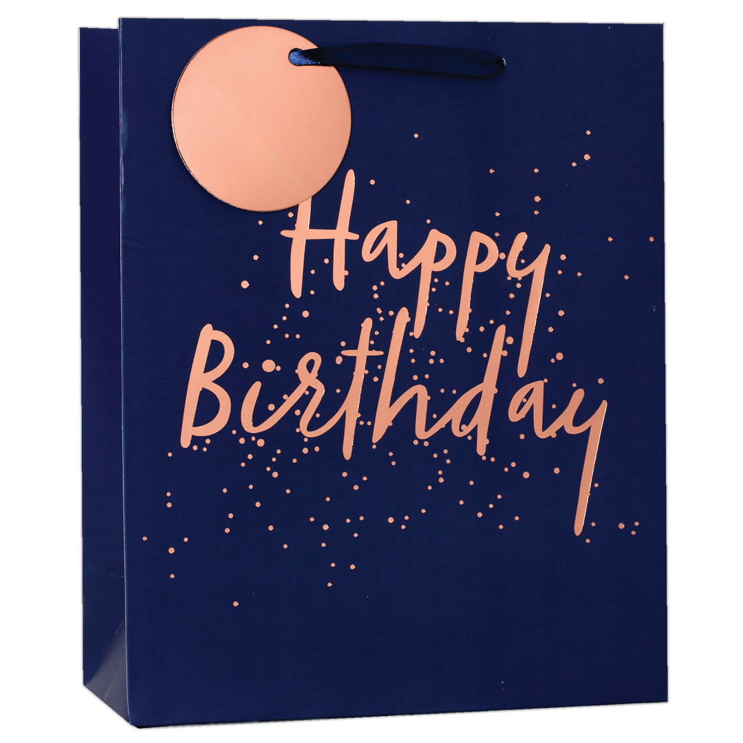 6pk Giftbags Large Happy Birthday - Tiger Feet Ireland