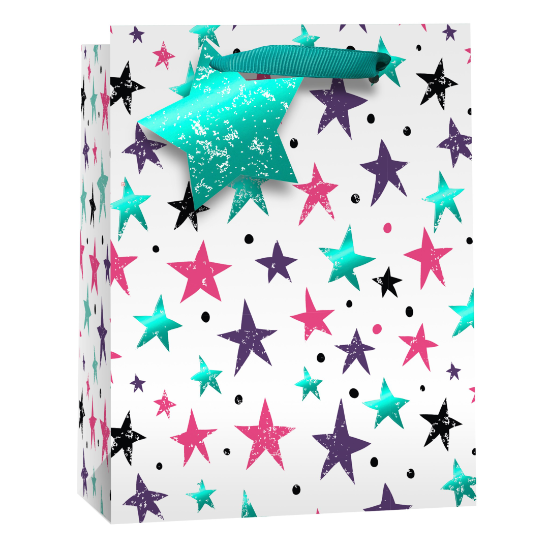 6pk Giftbags Large Stars - Tiger Feet Ireland