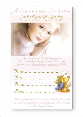 12pk Communion Invite Cards - Tiger Feet Ireland