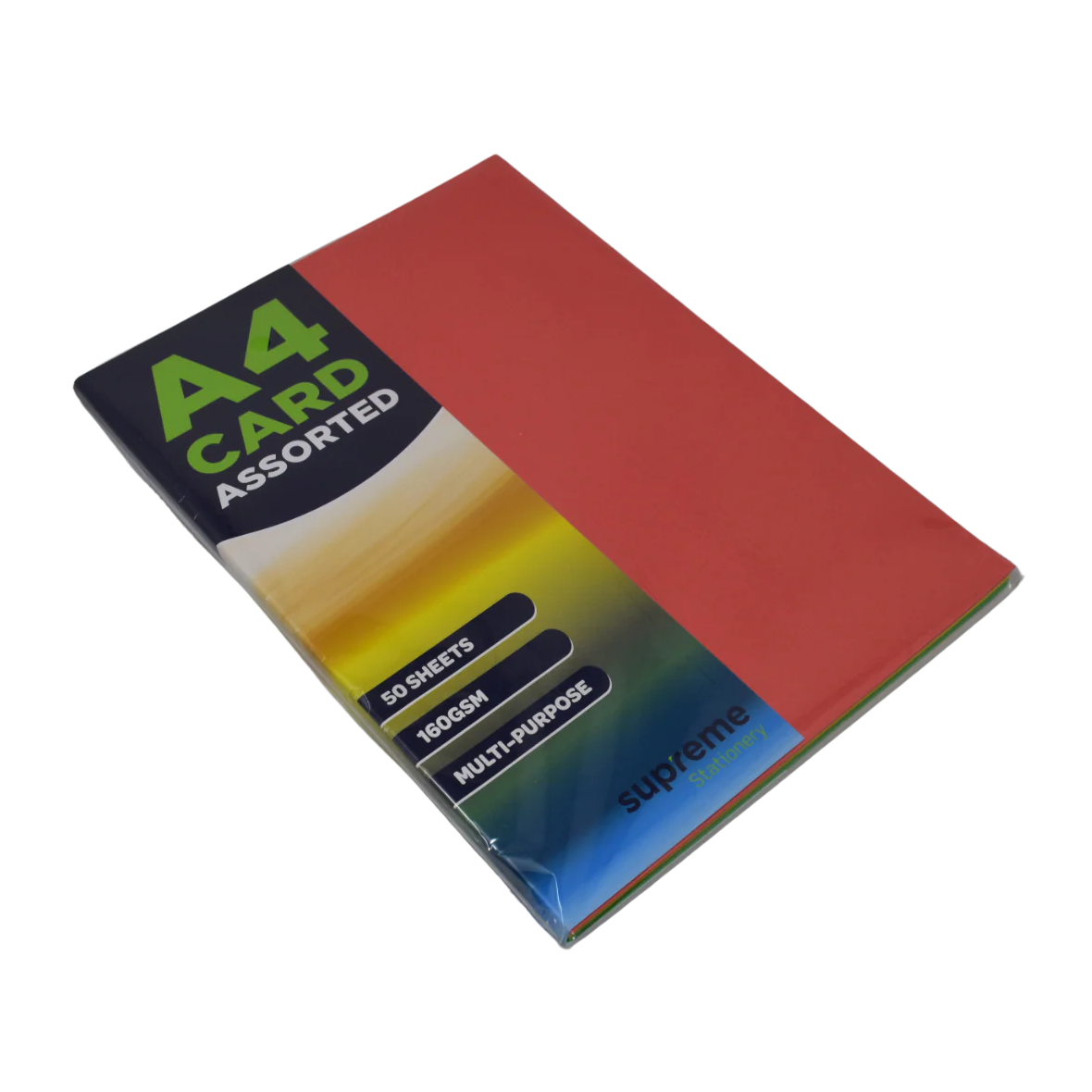 50pk A4 Assorted Card 160gsm - Tiger Feet Ireland
