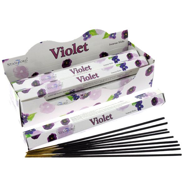 6pk Stamford Incense Sticks Violet - Tiger Feet Ireland