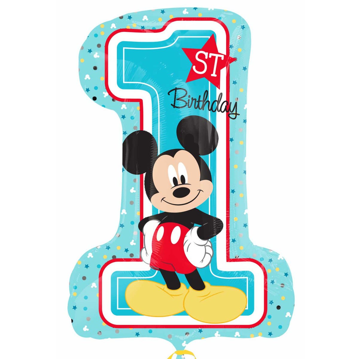 Foil Balloon Supershape Mickeys 1st Birthday - Tiger Feet Ireland