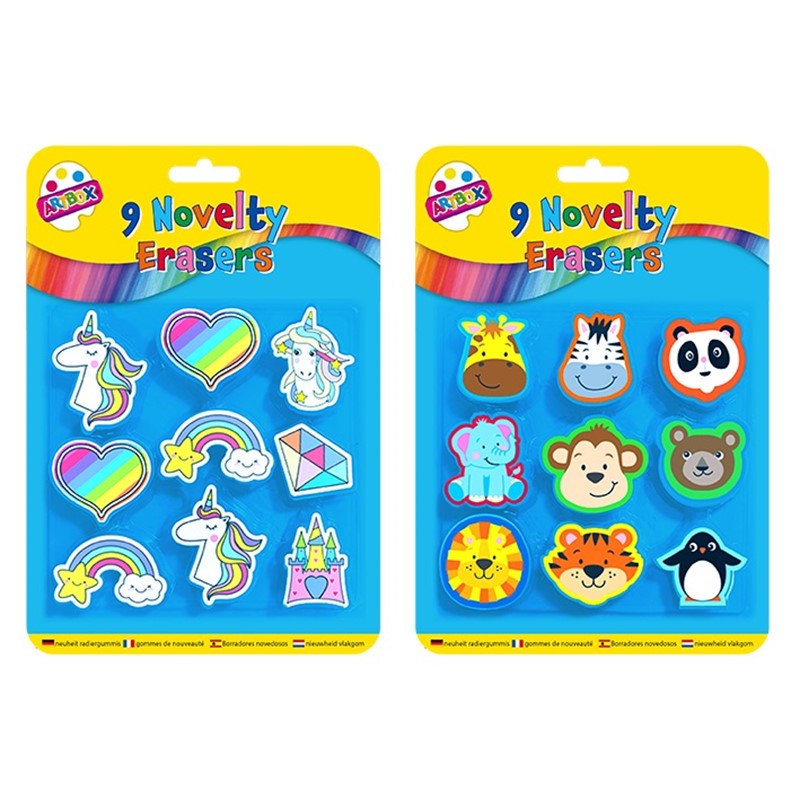 Unicorn & Animal Erasers - Tiger Feet Ireland