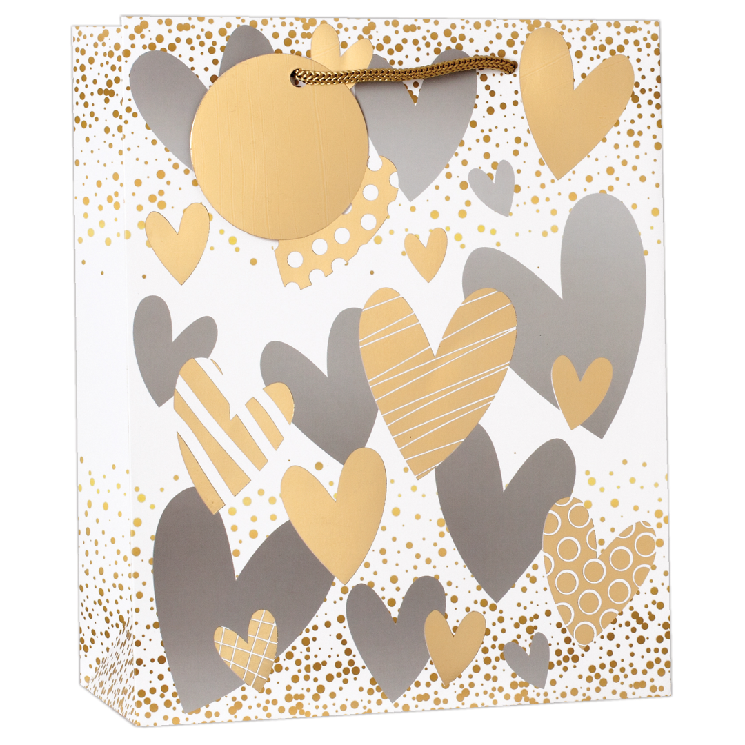 6pk Giftbags Small Hearts - Tiger Feet Ireland