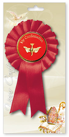 6pk Confirmation Rosette Dove Motif - Tiger Feet Ireland