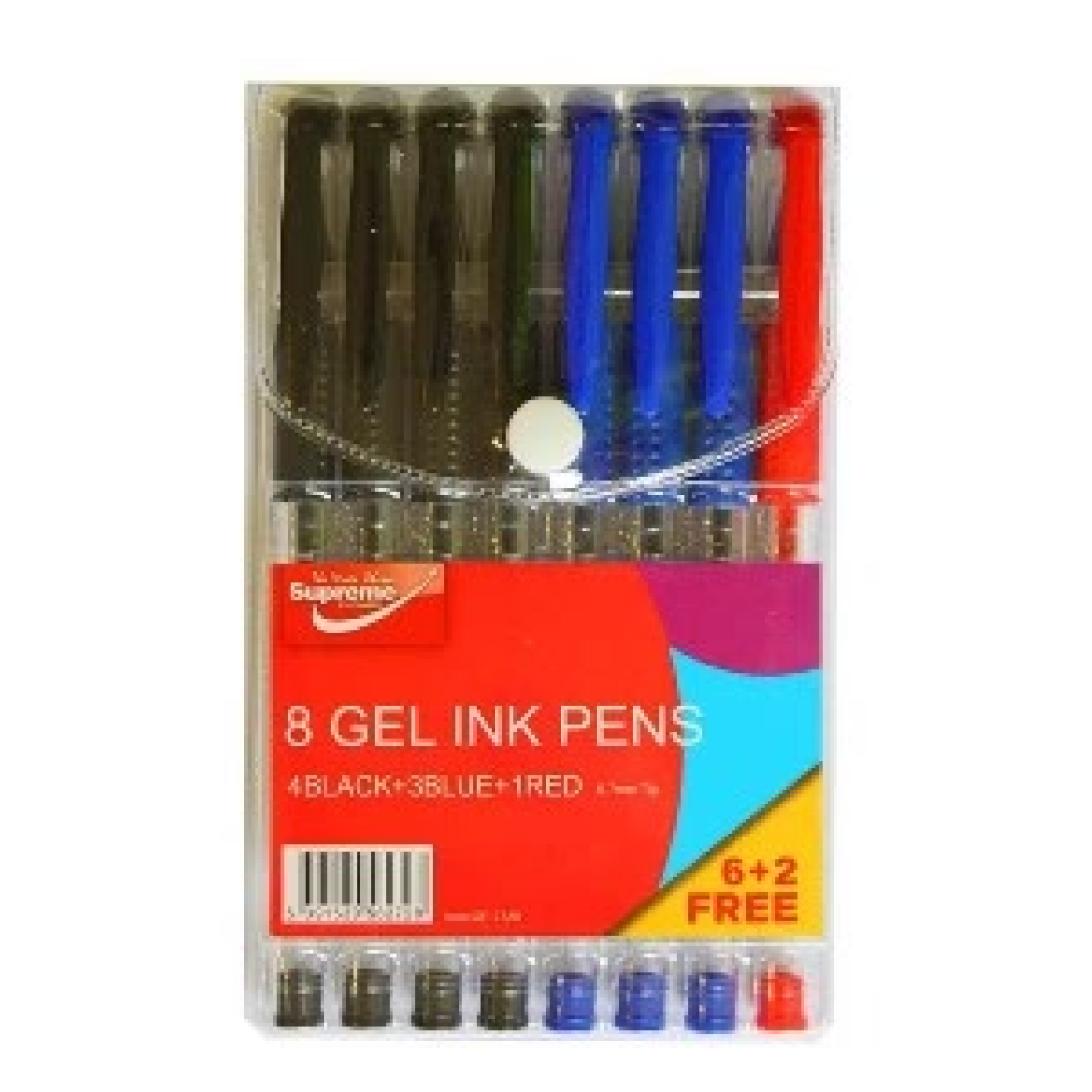 8pcs Pen Gel Ink Assorted - Tiger Feet Ireland