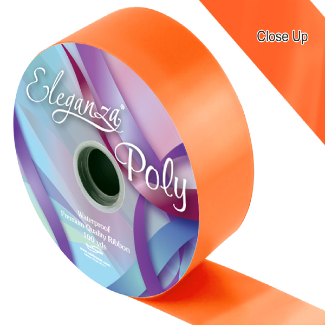 Eleganza Rbbn 5cm x 91m Orange - Tiger Feet Ireland