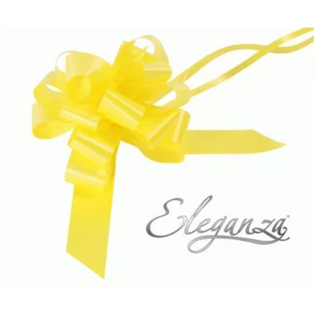 30ct Pull Bows 3cm Yellow - Tiger Feet Ireland