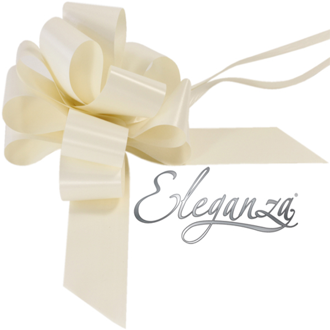 20pc Eleganza Pull Bows 5cm Ivory - Tiger Feet Ireland