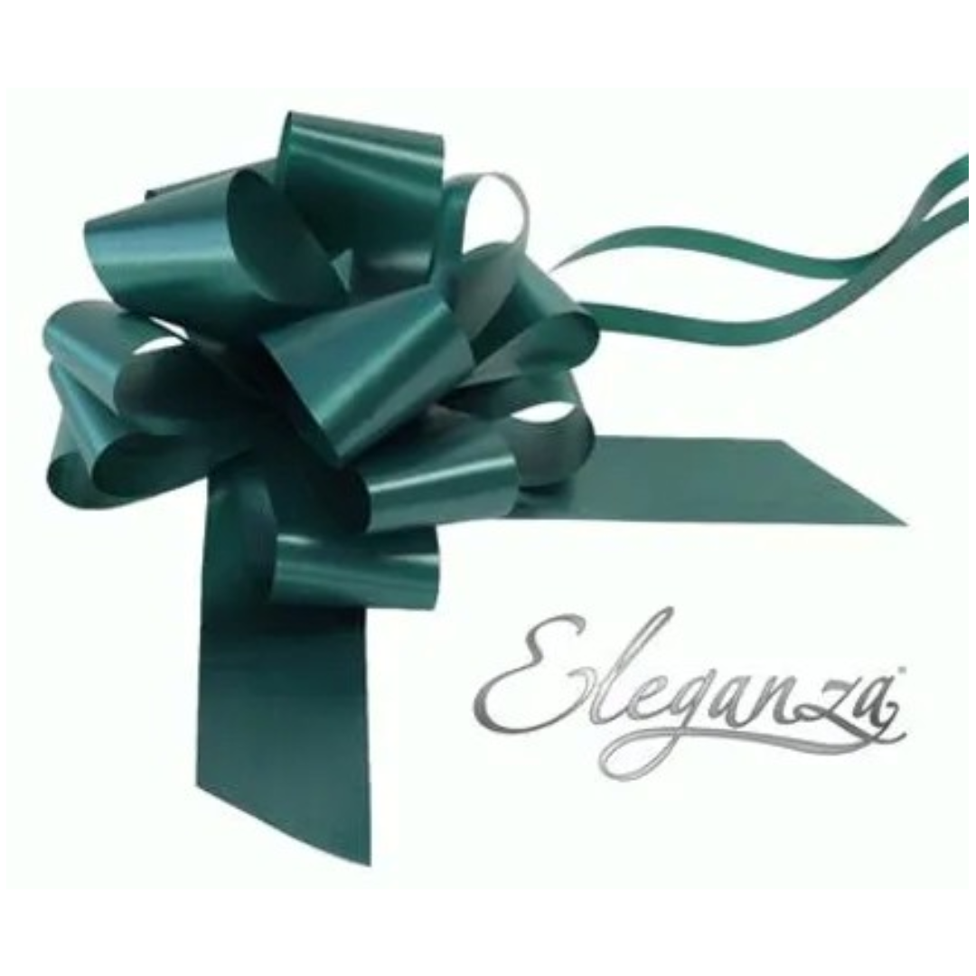 20pc Eleganza Pull Bows 5cm Green - Tiger Feet Ireland