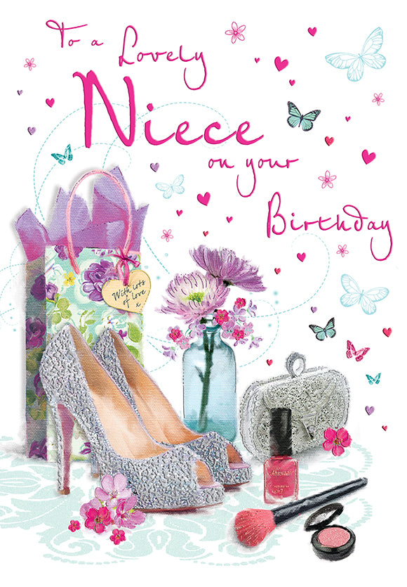 6pk Cards C90 Birthday Niece - Tiger Feet Ireland