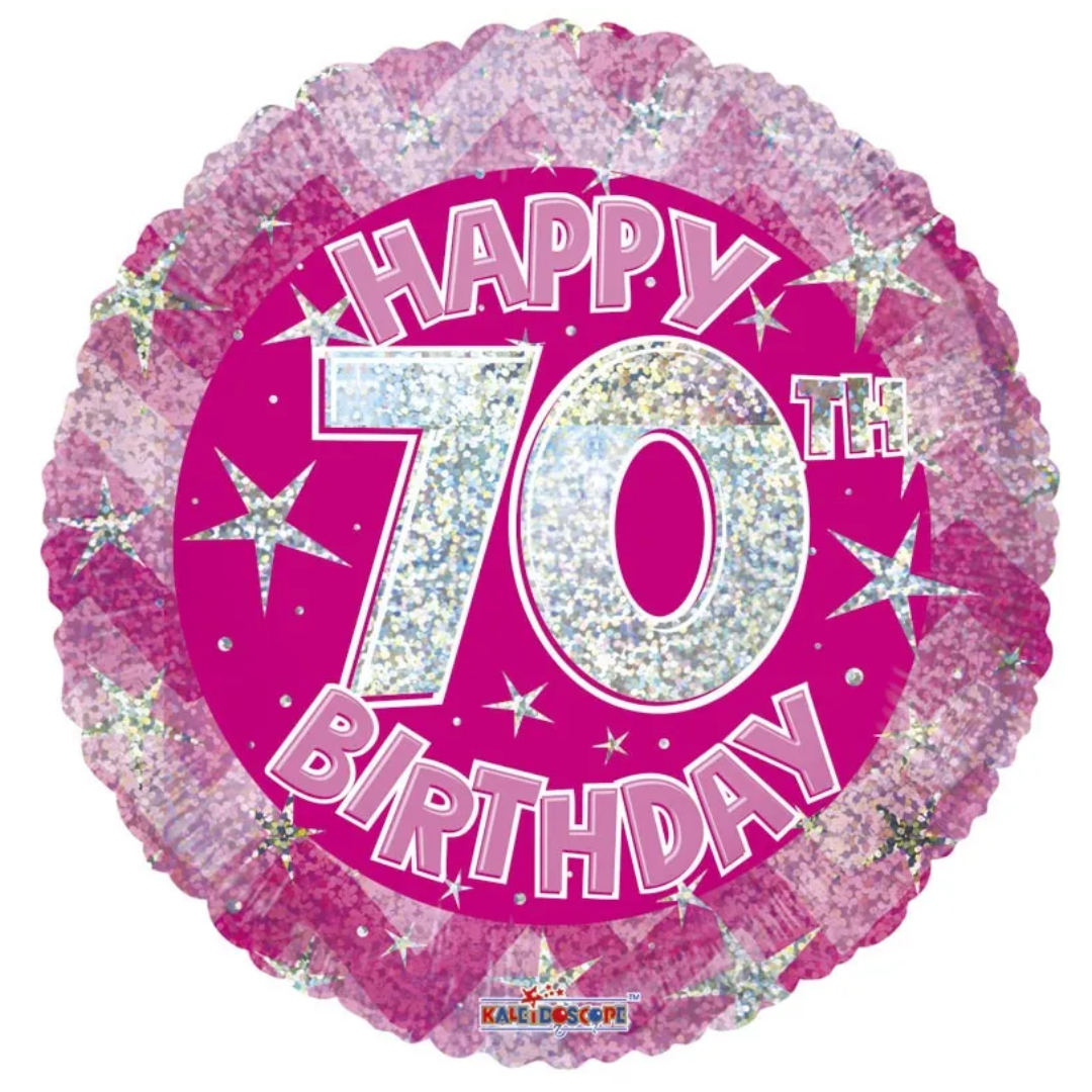 Foil Balloon 18" Round Age 70 - Tiger Feet Ireland