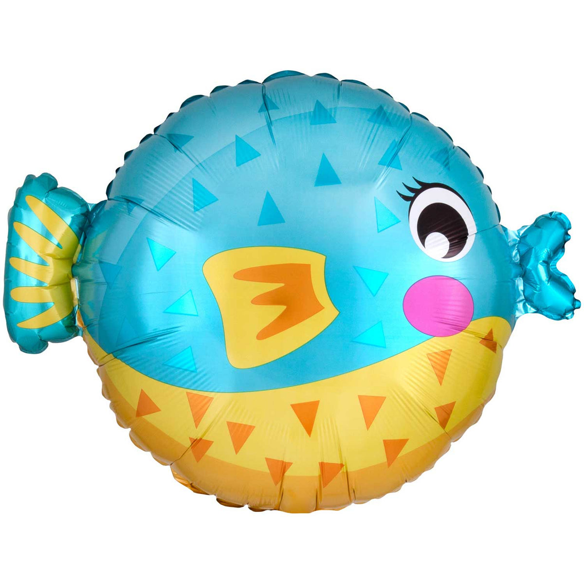 Foil Balloon Junior Shape Puffer Fish - Tiger Feet Ireland