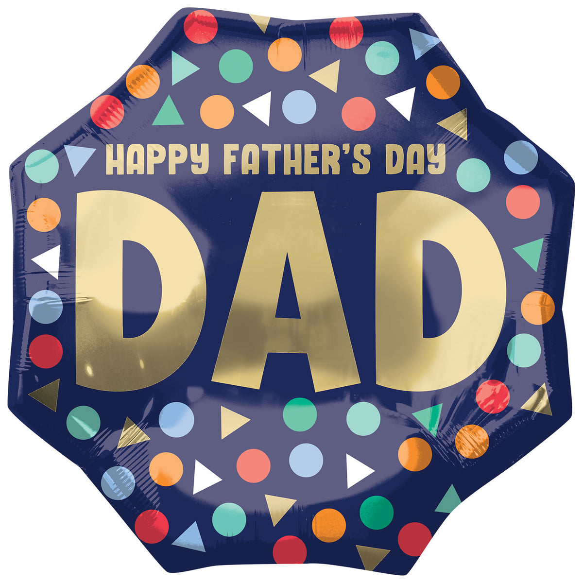Foil Balloon 22" Supershape Happy Father's Day Dad - Tiger Feet Ireland