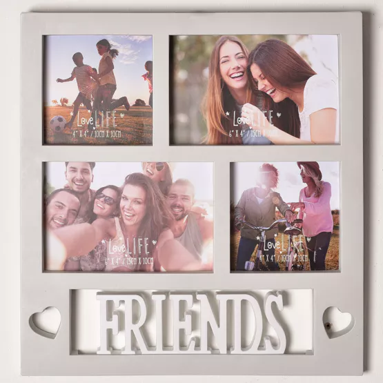 4 Aperture Collage Friends Photo Frame - Tiger Feet Ireland