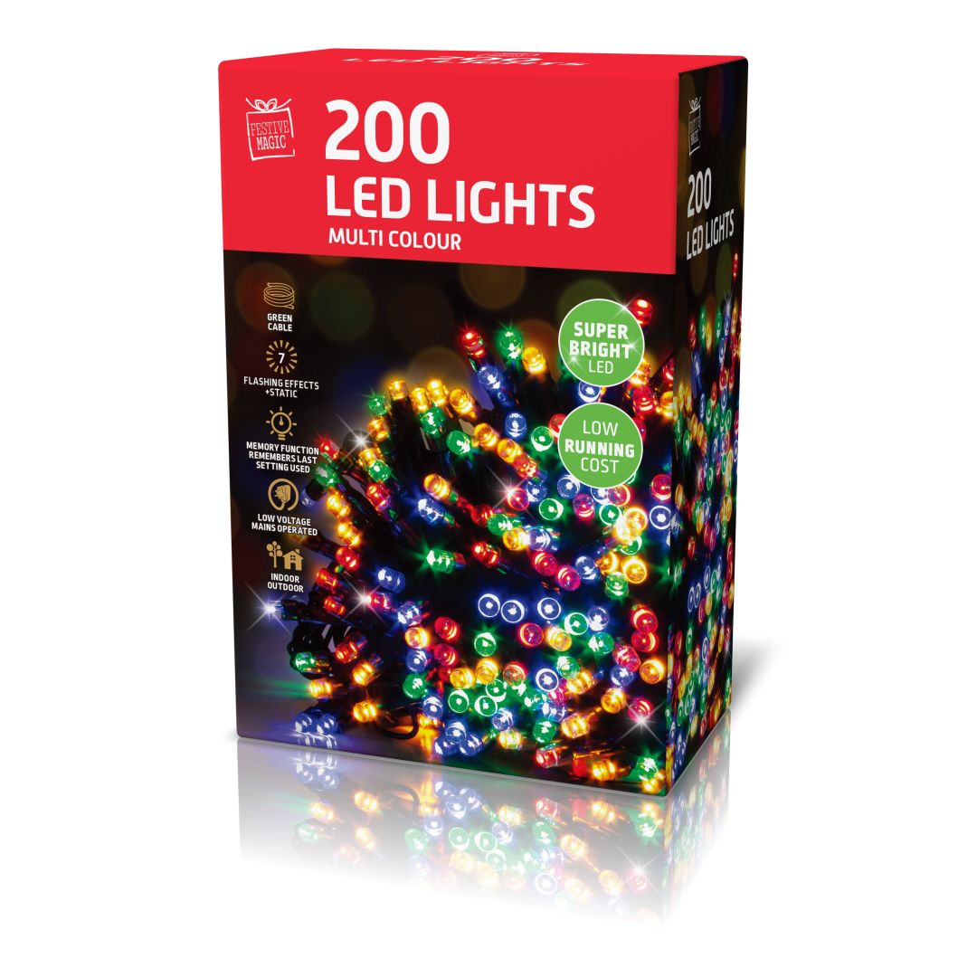 LED Lights 200 Multicolour