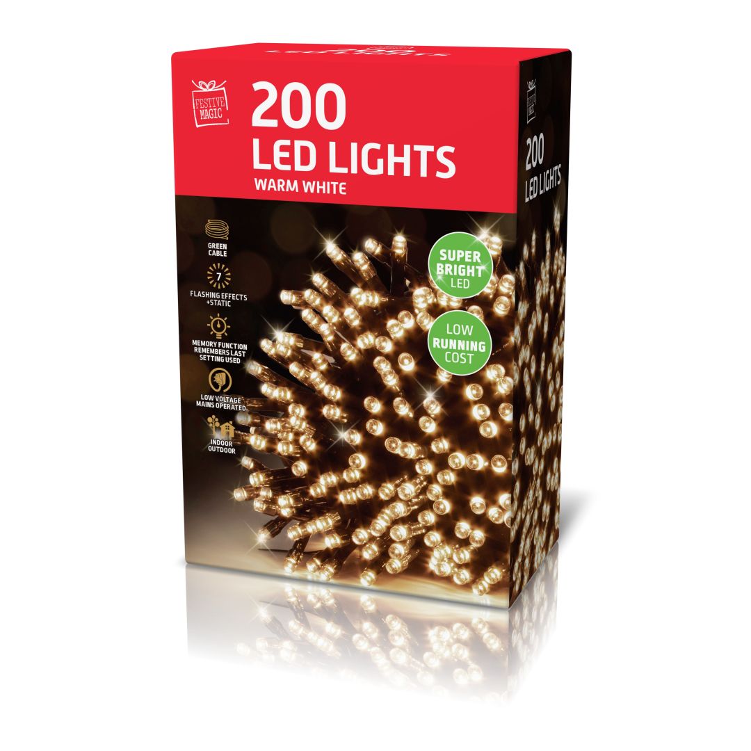 LED Lights 200 Warm White