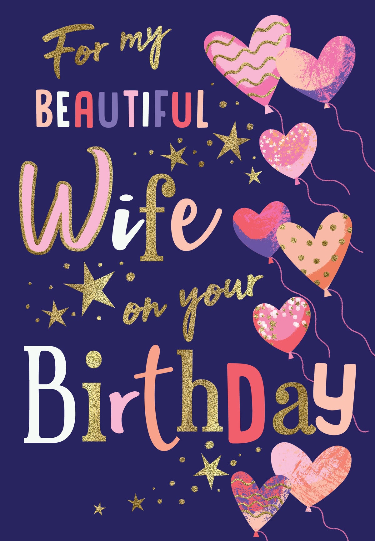 6pk Cards C75 Birthday Wife - Tiger Feet Ireland