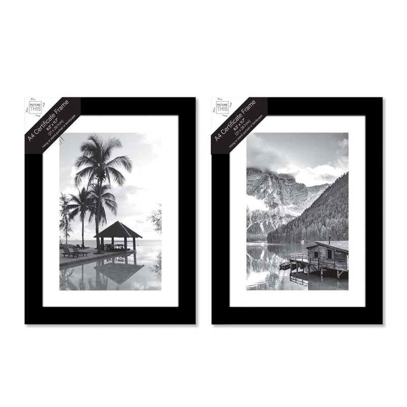 Photo Frames Black Basic A4 - Tiger Feet Ireland
