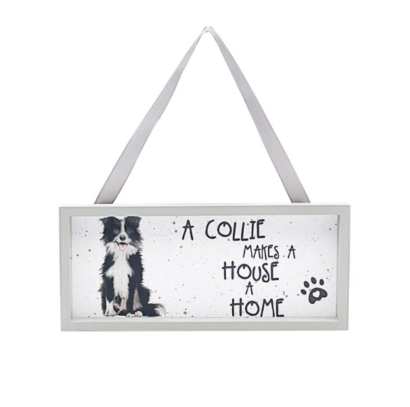 Waggy Tails Collie Plaque - Tiger Feet Ireland