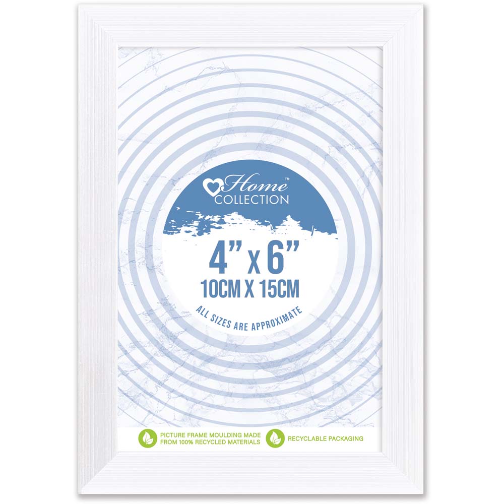 Camb White Photo Frame 4 x 6in - Tiger Feet Ireland
