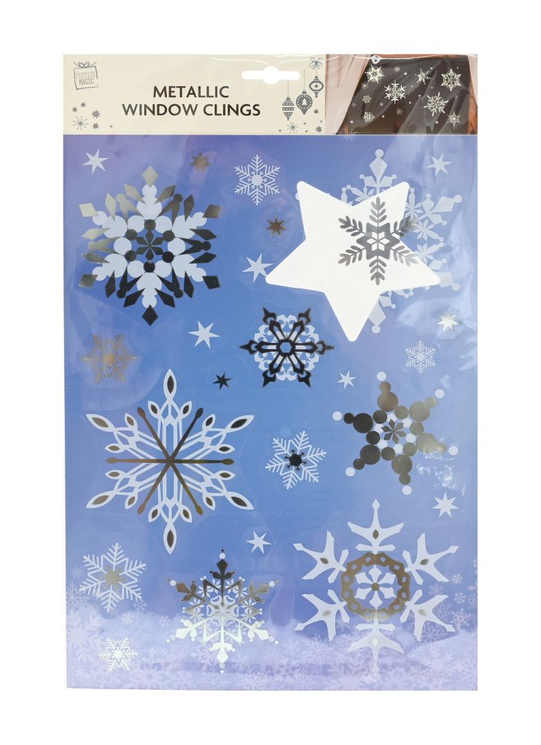 Foil Window Sticker Snowflake - Tiger Feet Ireland