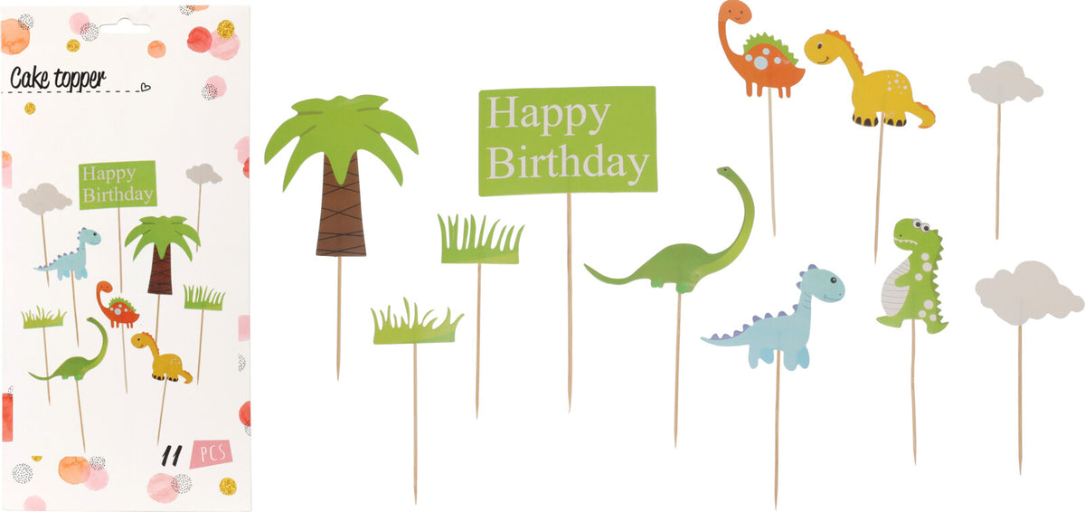 Cake Topper Set Colorfull Happy Birthday - Tiger Feet Ireland