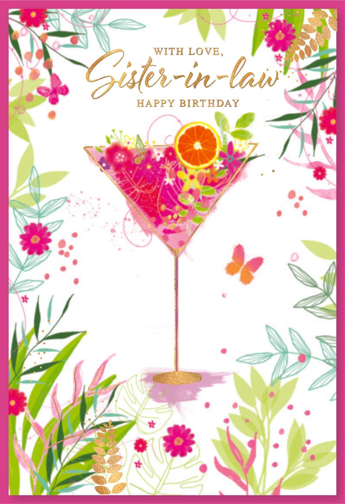 6pk Cards C50 Birthday Sister-In-Law - Tiger Feet Ireland