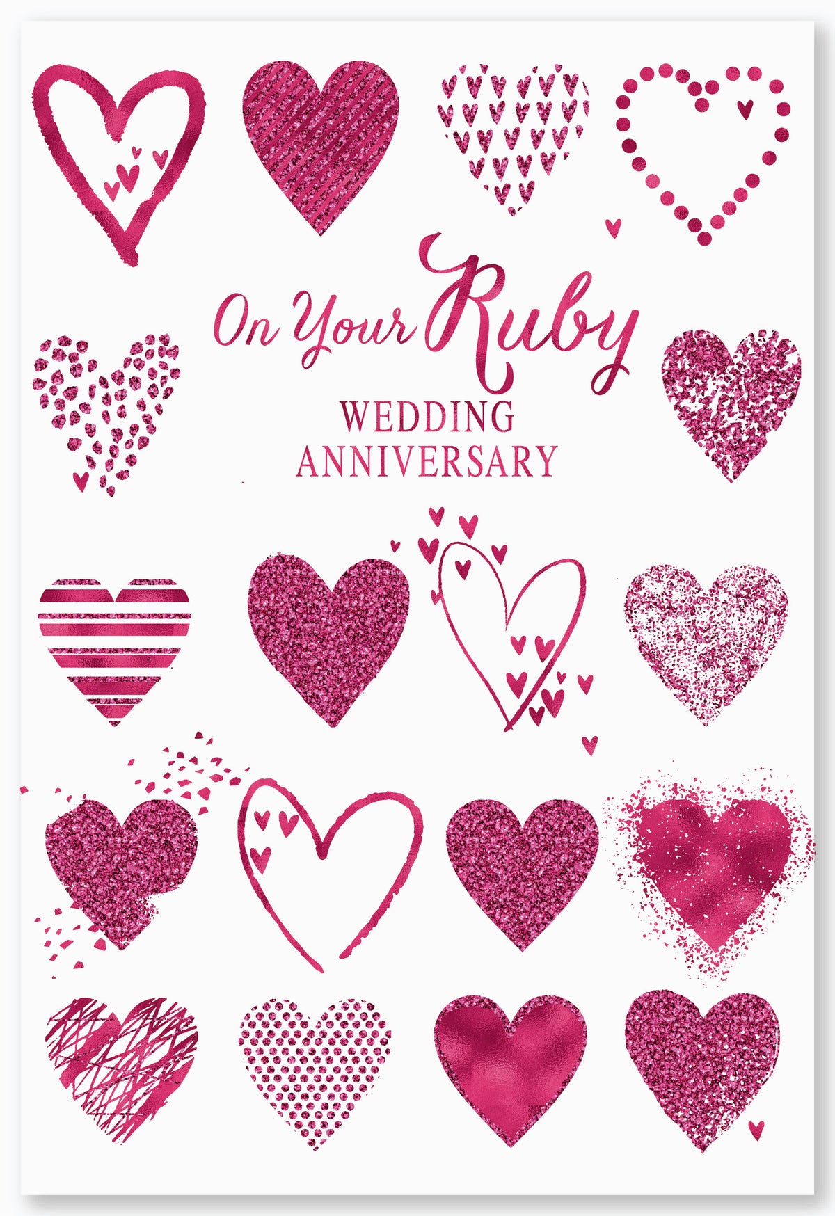 6pk Cards C50 Your Ruby Anniversary - Tiger Feet Ireland