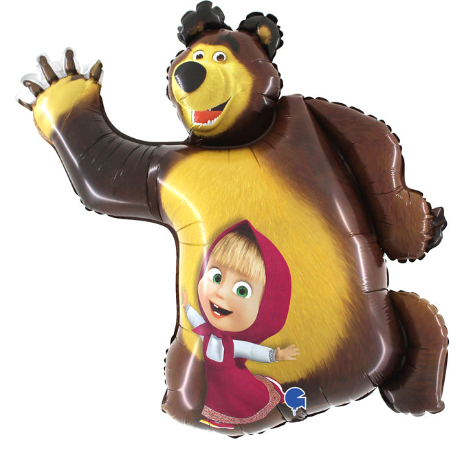 Foil Balloon Supershape 42" Masha & Bear - Tiger Feet Ireland