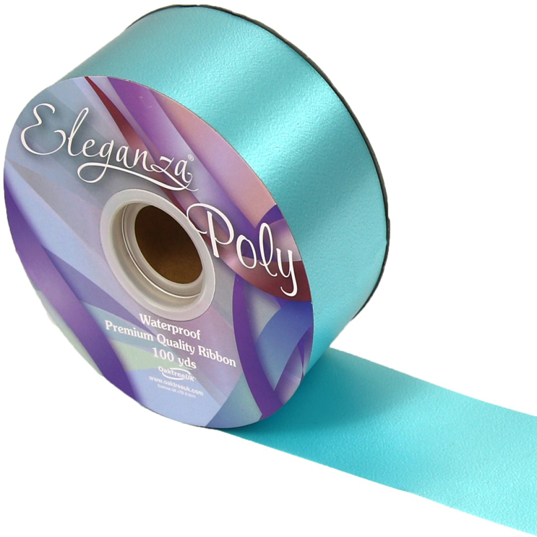 Ribbon Poly 50Mm X 100Yds Caribbean Blue - Tiger Feet Ireland