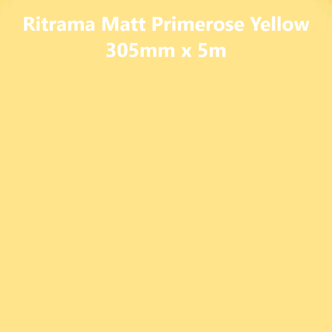 Ritrama Matt Primrose Yellow Vinyl 305mm x 5m - Tiger Feet Ireland