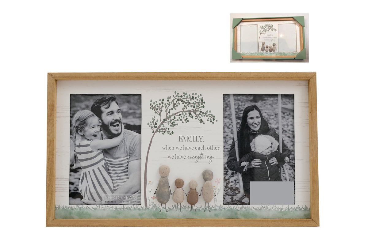 Pebble Family Photo Frame - Tiger Feet Ireland