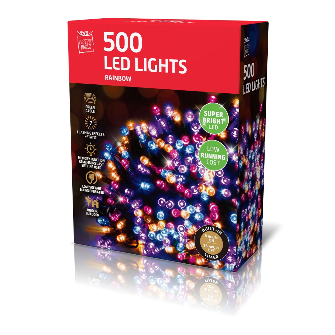 LED Lights 500 Timer Rainbow
