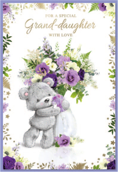 6pk Cards C50 Birthday Grand-daughter - Tiger Feet Ireland