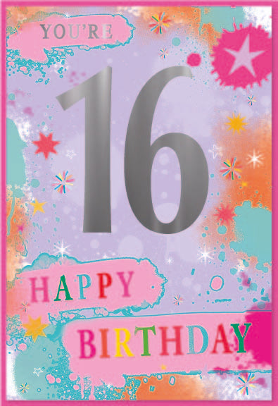 6pk Cards C50 16th Birthday - Tiger Feet Ireland