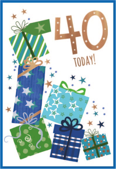 6pk Cards C50 40th Birthday - Tiger Feet Ireland