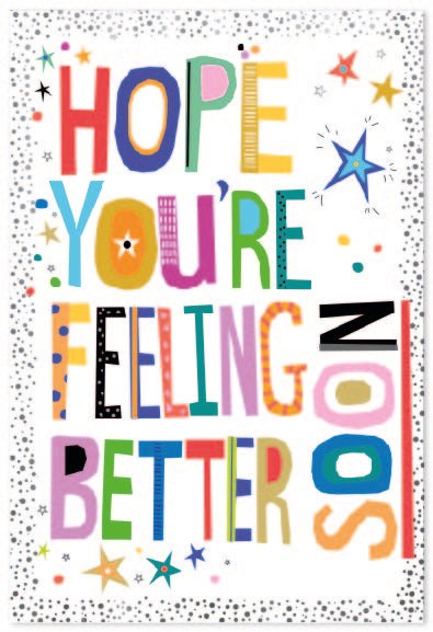 6pk Cards C50 Get Well - Tiger Feet Ireland