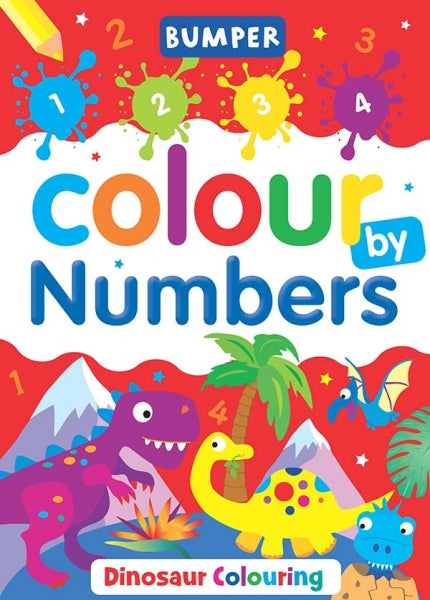 Bumper Colour By Numbers Dinosaurs - Tiger Feet Ireland